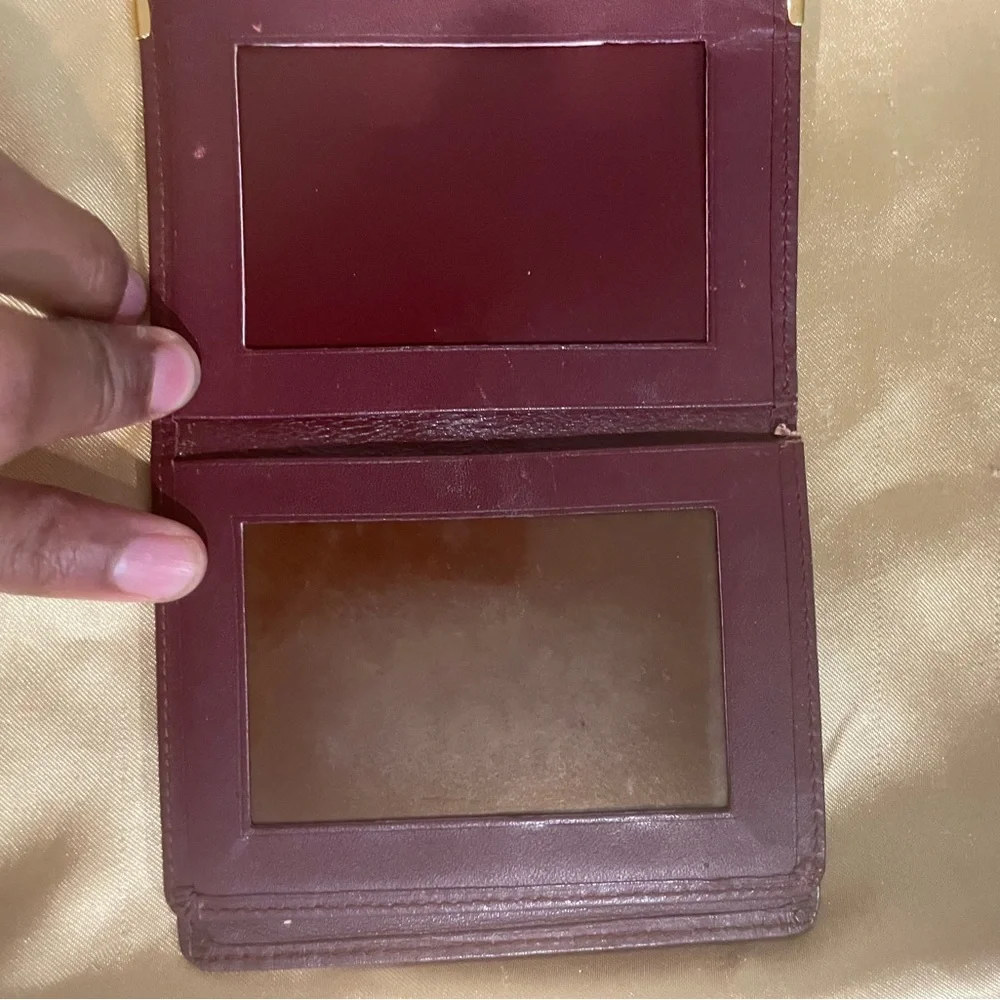 Cartier Leather ID & Card Holder with Gold Accents